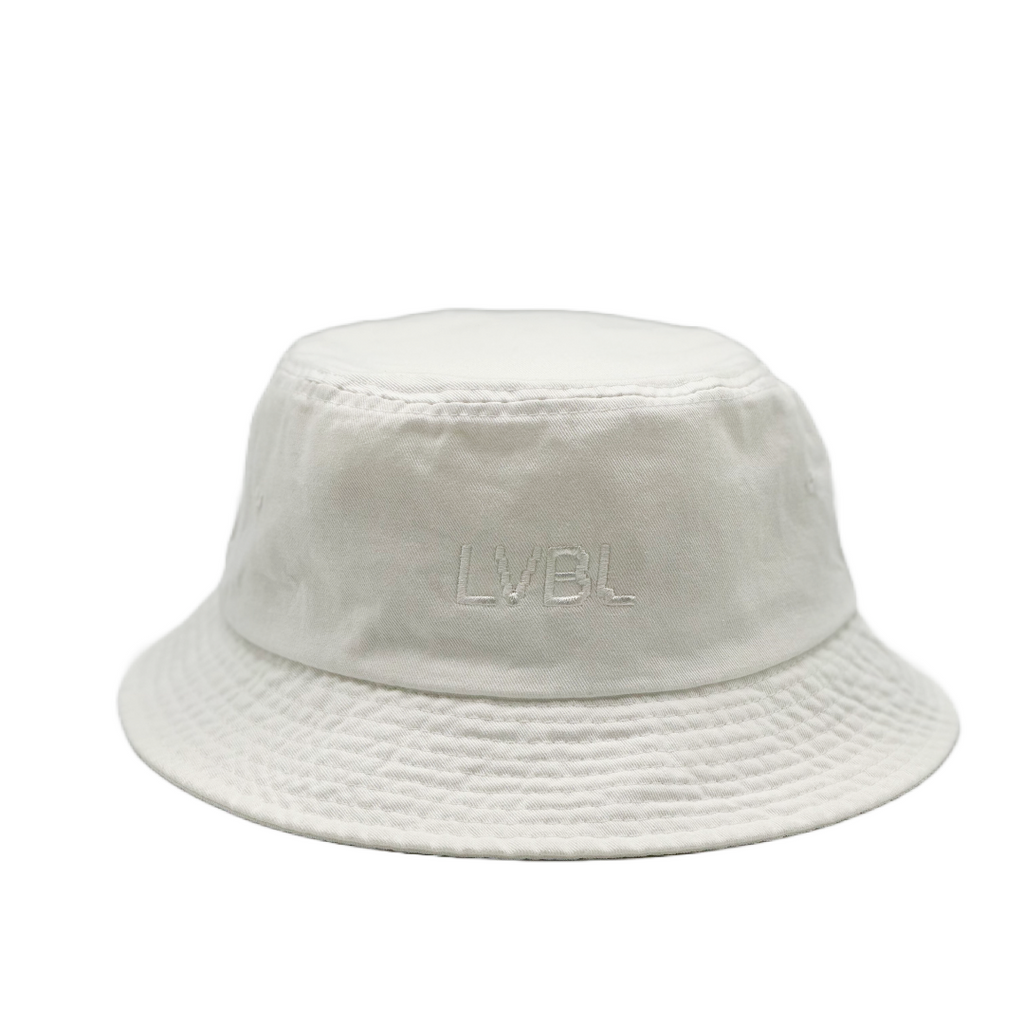 LVBL BUCKET HAT IN WHITE