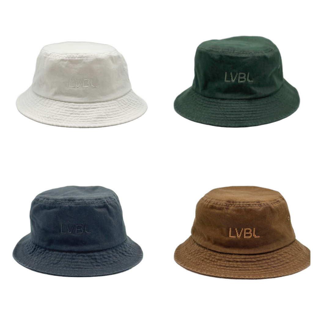 LVBL BUCKET HAT IN WHITE